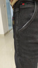啄木鸟牛仔裤男春秋冬季新款宽松加绒休闲高端直筒裤男青年弹力长裤子男 黑灰加绒 32 （建议130-155斤） 实拍图