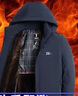 罗蒙棉服男士装冬季款加绒厚棉衣中老年人爸爸爷爷棉袄保暖外套上衣服 藏青色 2XL 实拍图