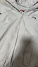 F426【赵露思同款】新国标90绒加厚大毛领工装派克连帽羽绒服 白灰色 预售 S 实拍图
