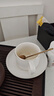 友来福咖啡杯套装描金白色轻奢220ml茶杯陶瓷欧式咖啡杯办公室 实拍图