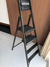稳耐 家用梯铝合金人字梯子四步折叠梯宽踏板多功能梯 HB4-3CN 实拍图