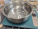 Debo德铂不锈钢火锅汤锅电磁炉燃气明火通用复底带盖26cm 实拍图