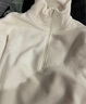 优衣库女装HEATTECH弹力摇粒绒半拉链套头衫/打底衫479693 01 乳白色 S /155/80A 实拍图