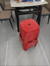 OEING塑料凳子【承重400斤】家用加厚简约高凳餐桌板凳方凳商用凳子 红色46厘米高 加厚款一张 实拍图