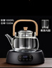 家用烧水壶泡茶大功率电陶炉白茶煮茶耐热套组茶壶茶具高功率 黑色炉+壶 实拍图