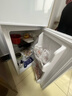 HYUNDAI（韩国现代）小冰箱迷你小型家用冷藏冷冻宿舍出租房办公室双开门二门电冰箱节能省电 118L白【行业热卖+店铺热卖】 实拍图