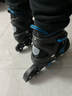 小状元溜冰鞋儿童旱冰鞋成人加厚合金支架轮滑鞋男女头盔护具套装黑蓝L 实拍图
