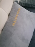 海澜之家（HLA）床上三四件套纯棉水洗棉麻裸睡亲肤床上用牛奶绒床单床笠被套被罩 【牛奶绒】秋冬厚款-刺绣灰色 1.8米 床笠款 四件套 被套200*230cm 实拍图