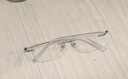蔡司（ZEISS）镜片可选日本进口纯钛近视眼镜男女防蓝光无框超轻平光镜可配度数 配1.60MR-8超韧防蓝光0-400度 实拍图