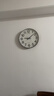 康巴丝（Compas）挂钟客厅静音走时大尺寸石英钟表挂墙新款时钟 3439A 咖木色 41cm 实拍图