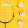 得力羽毛球鹅毛天然耐打比赛训练羽毛稳定不易烂室内外飞行 12只装  实拍图