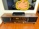 奈格思法式复古实木电视柜小户型客厅收纳储物柜一体黑色美式轻奢中古风 【FAS级红橡木+复古双色】1.8m霍格沃茨电视柜 实拍图