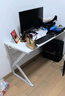 雅美乐电脑桌台式加粗加厚书桌学习桌办公家用简易电竞游戏桌白色120*60 实拍图