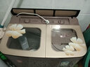 扬子洗衣机半自动大容量家用双桶双缸洗衣机脱水双筒 10公斤玻璃面板-双人款 双缸 实拍图