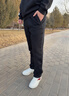 安踏男裤运动裤男秋冬季新款针织透气直筒裤子户外休闲跑步长裤卫裤男 （推荐款加绒保暖直筒裤）基础黑 千人购买 L /175 适合130-150斤 实拍图