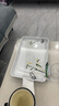 希迪北欧托盘家用放茶杯水杯杯子茶盘客厅长方形水果盘白色收纳盘子 方形大号-富贵竹 实拍图