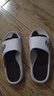 回力运动拖鞋男浴室内户外不易滑厚底凉拖鞋HL39391白黑色43-44码 实拍图