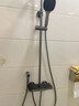 九牧（JOMOO）淋浴花洒套装自动除垢方形大顶喷带增压喷枪钢琴按键大置物淋浴器 【琴键双控置物花洒】枪灰36602 实拍图