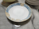 浩雅景德镇陶瓷盘餐盘汤盘菜盘深盘饭盘可微波时光漫步8英寸2个装 实拍图