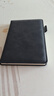 法拉蒙笔记本本子A5加厚记事本商务羊巴皮面复古笔记本文具工作日记本会议记录本办公文具可定制 黑色 实拍图