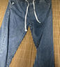 西域骆驼（VANCAMEL）牛仔裤男宽松直筒韩版垂感阔腿休闲裤子男加绒加厚长裤 中蓝 L 实拍图