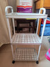 小推车置物架落地浴室移动零食卫生间多层卧室床头多层收纳储物架 【稳定不晃】 3层 实拍图