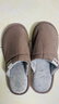 回力棉拖鞋男女士加绒秋冬季室内防臭滑保暖棉拖鞋HL0006咖啡42-43码 实拍图