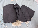 三枪高品质羊毛桑蚕丝男士加绒加厚保暖内衣套装双层贴片加肥加大冬季 深藏青 2XL (180) 实拍图