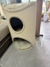 兽牌树洞剑麻桶猫窝猫抓板一体剑麻猫爬架双层大猫屋半封闭式冬季保暖 燕麦奶白丨47cm加大号 实拍图
