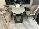 亿品天城简约现代阳台岩板茶桌椅组合轻奢功夫烧水壶一体办公室家用茶台 1.2米桌+1豪华椅+2月牙椅 实拍图