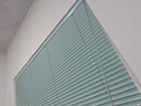美尔耐免打孔百叶窗帘卧室卫生间浴室厕所防水铝合金厨房升降遮光帘6010 免钉【标准亮光】薄荷色 1平方米 实拍图
