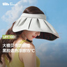 蕉下（beneunder）遮阳帽子黑胶贝壳防晒帽女防紫外线大檐太阳帽空顶帽BM532灰 实拍图
