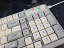 前行者V1蓝牙无线键盘鼠标套装机械手感静音三模男女生办公高颜值键鼠便携电脑笔记本平板iPad手机通用 奶油灰-三模键鼠套装-白光【无线/蓝牙/有线】 实拍图