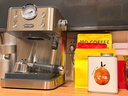 德龙（Delonghi）咖啡机 意式半自动家用15Bar泵压专业压力计 美式咖啡 快速加热技术 可调式奶泡 金属机身EM450.M 银色 小巧机身 稳定压力 定制杯量 自动关机 实拍图