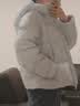 森马（Semir）羽绒服女冬90绒子短款三防花苞帽25高蓬防风连帽外套109725113028 实拍图