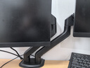 Brateck北弧 双屏显示器支架 机械臂一拖二 电脑支架多屏扩展桌面夹式底座 屏幕升降悬空托增高架E350-2黑 实拍图