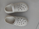 洁丽雅手术室洞洞鞋男士夏季外穿防滑沙滩凉鞋厚底EVA防臭医用拖鞋男 米色 【蜂窝防滑、久站不累】 38-39 【适合37-38码】 实拍图