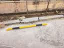 路喜 钢管挡车器车位道路限位器定制护栏阻车器地下停车场停车位车挡u型防撞护栏 0.6米U型10高1.5厚 76管 实拍图