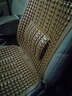 那卡汽车塑料坐垫通用透气轿车通风面包车大小客车货车办公室座垫夏季凉垫坐椅垫通用透气 咖啡色带腰靠(单座) 实拍图