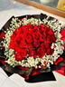幽客玉品情人节鲜花速递红玫瑰花束表白送女友老婆生日礼物全国同城配送 33朵红玫瑰花束—女王款 实拍图