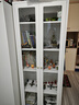 盛耐钢制书柜玻璃门防尘书架收纳柜子铁艺置物柜客厅储物柜家用展示柜 实拍图