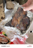 杨大爷烟熏腊猪排骨四川特产特色腊味肋排腊中排1斤装500g 实拍图