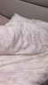 无印良品全棉四件套 100%长绒棉双人床上用品被套200*230cm 叶璃粉 实拍图