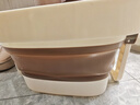 本迪带支架泡脚桶17L可折叠泡脚盆便携式塑料洗脚盆家用按摩洗脚桶 实拍图
