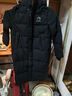 鸭鸭王一博同款312g充绒冰壳系列羽绒服长款男女极寒加厚冬季保暖外套 青光黑色 【男女同款现货速发】 M 实拍图