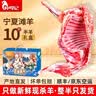 仲亨记宁夏滩羊 整半只羊肉 盐碱地羊肉清真现宰新鲜散养乳羔羊烧烤 10斤滩羊整半只（祛尾油/祛淋巴/新鲜现宰） 实拍图