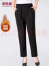 俞兆林妈妈装裤子加绒裤长裤中老年女装直筒裤老年人衣服 Y44X027 实拍图