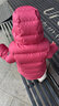 保姆鹅  【风墙】儿童羽绒服宝宝中长款护脸加厚外套保暖童装[NG2664] 石榴粉 100 实拍图