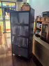 摩霄厨房置物架落地餐边防尘带门储物碗柜大容量收纳橱柜子三层50*42 实拍图