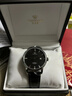 天王（TIAN WANG）男士手表机械表皮带防水品牌国表情侣对表情人节礼物男朋友51001 【经典】黑盘黑带男表 实拍图